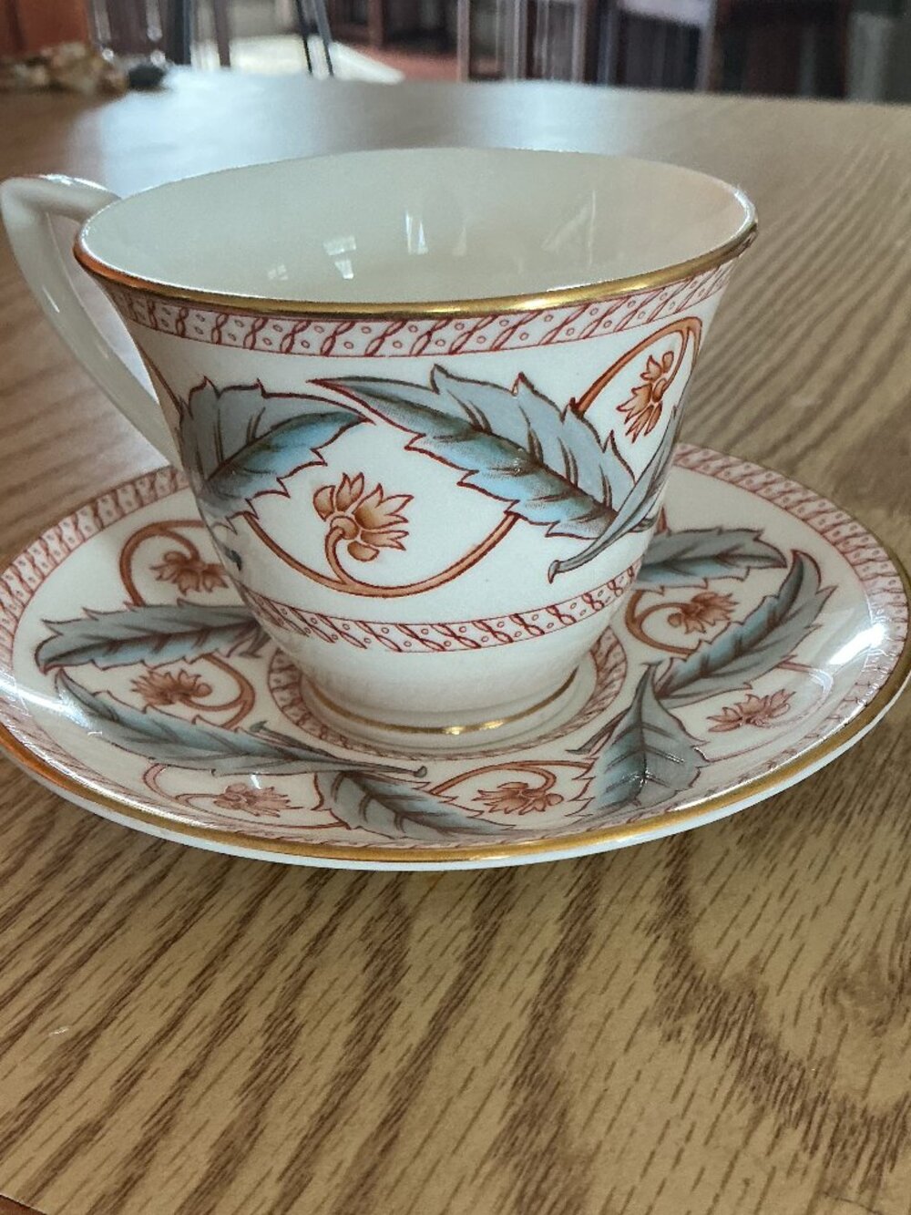 Vintage Royal Worcester Fine Bone English China Demi Teacup & Saucer
